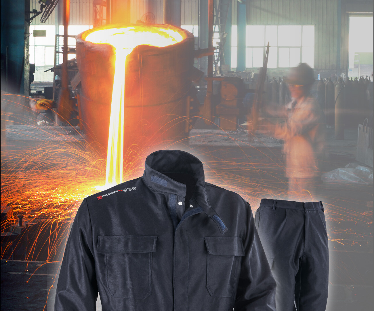 Protection and Comfort with Prowear D3E3 Fireproof Clothing: Jacket and Trousers for the Metal Industry