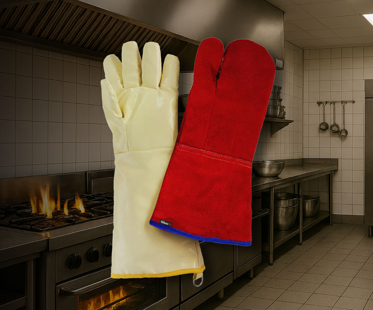 Guanti da cucina professionale: meglio la pelle crosta o il tessuto aramidico siliconato?